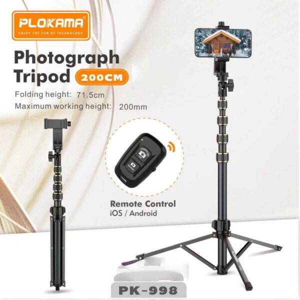 Plokama PK-998 All in One With Remote Tripod Stand - Image 3