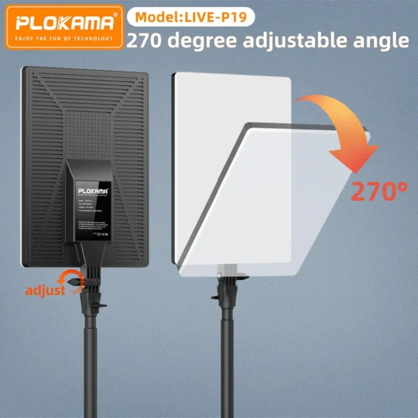 Plokama LIVE-P19 LED Fill Light Panel without stand - Image 2