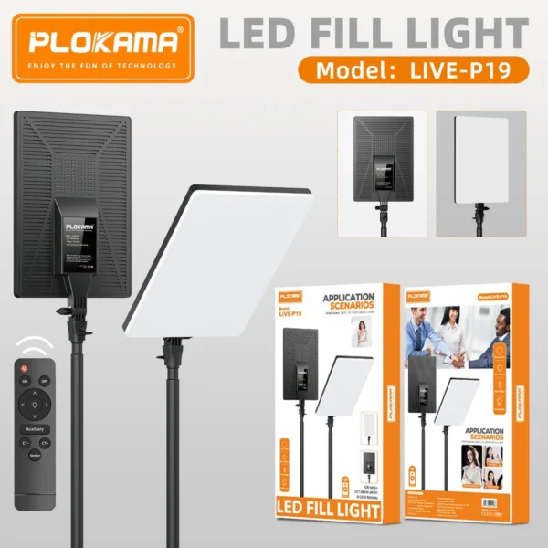 Plokama LIVE-P19 LED Fill Light Panel without stand - Image 6