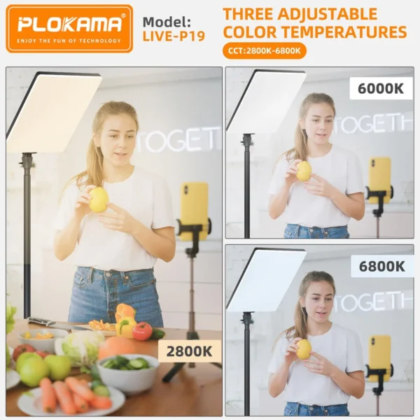 Plokama LIVE-P19 LED Fill Light Panel without stand - Image 4