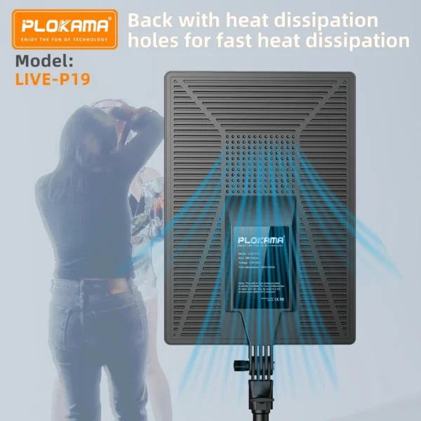 Plokama LIVE-P19 LED Fill Light Panel without stand - Image 3