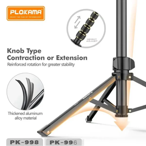 Plokama PK-998 All in One With Remote Tripod Stand - Image 6