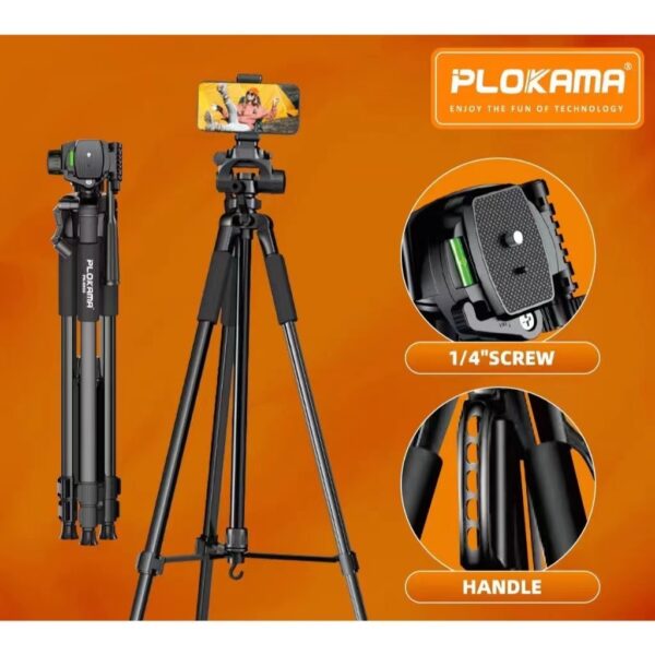 Plokama PK-9950 Pro 1500mm Professional Tripod - Image 5