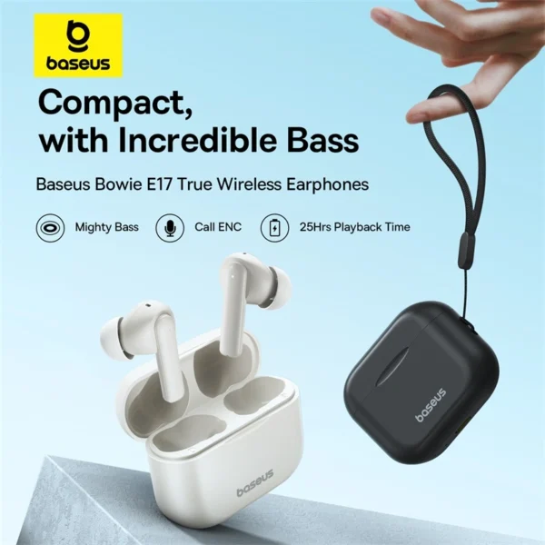 Baseus Bowie E17 True Wireless Bluetooth Earphones With Dual Mic ENC - Image 7