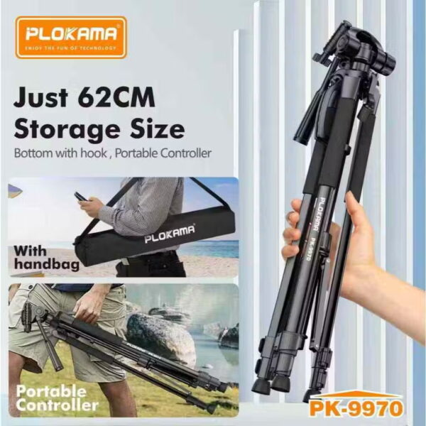 Plokama PK-9970 1800mm Professional Tripod - Image 2