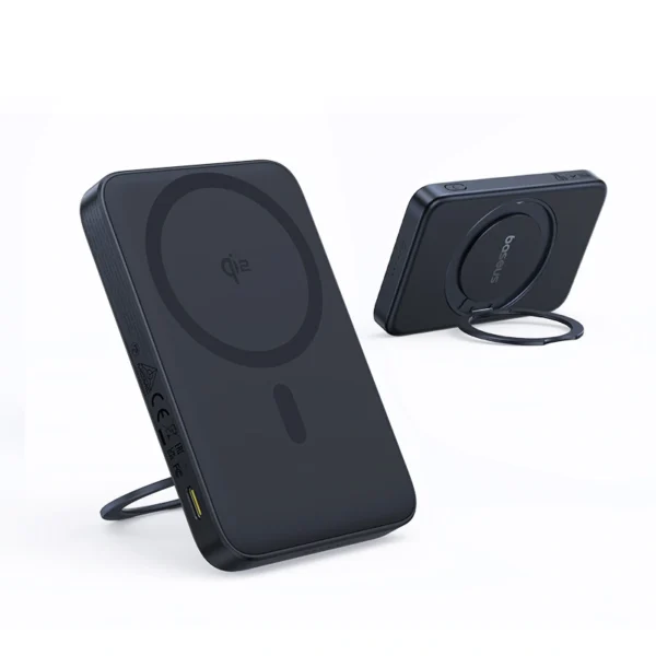 Baseus PicoGo Qi2 5000mAh 20W Magnetic Power Bank with Rotatable Stand - Image 8