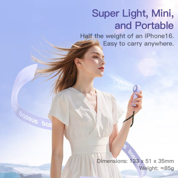Baseus Fan GoTrip DT1 Mini Turbine Handheld Fan - Image 6