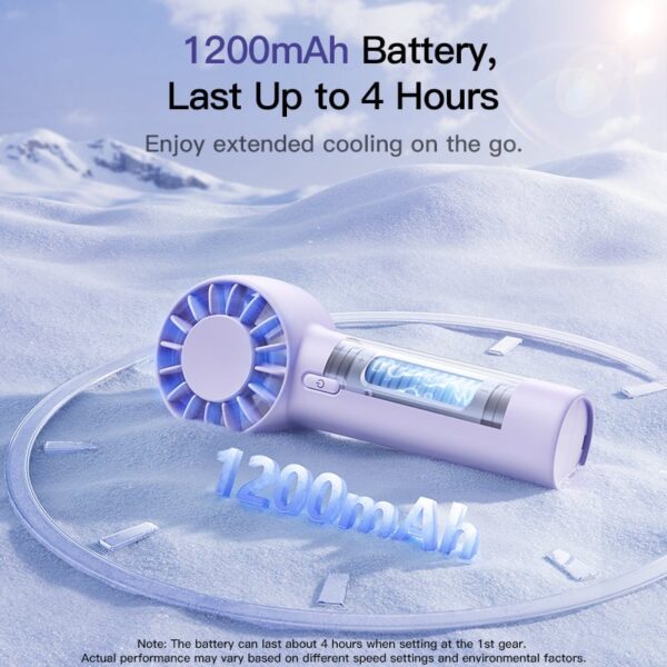 Baseus Fan GoTrip DT1 Mini Turbine Handheld Fan - Image 3