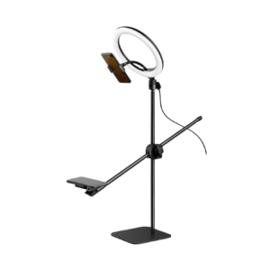 RTAKO YMX ZJ-FP02 Overhead Phone Mount 55cm With Phone Clamp And Ring Light Kit
