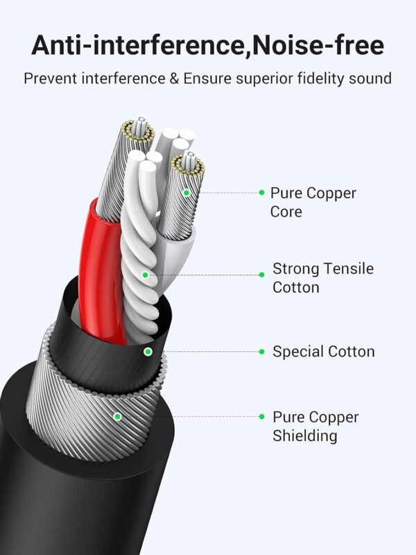 UGREEN 10 Meter Cannon Male to Female Microphone Extension Audio Cable – 20714 - Image 6