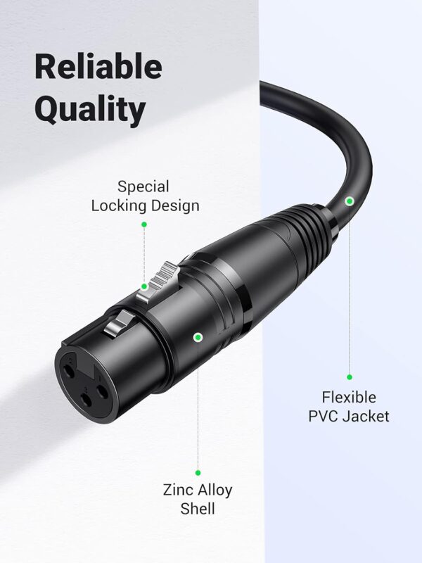 UGREEN 10 Meter Cannon Male to Female Microphone Extension Audio Cable – 20714 - Image 5