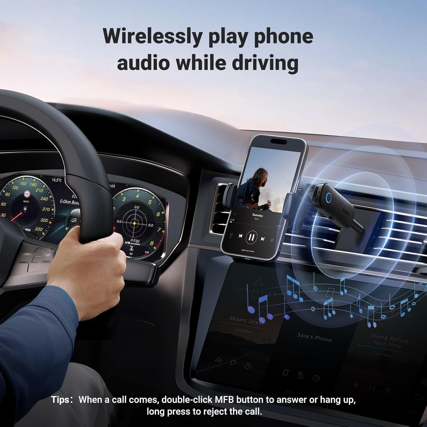 UGREEN 2 in 1 3.5mm Bluetooth Audio Receiver & Transmitter - 80893 - Image 5