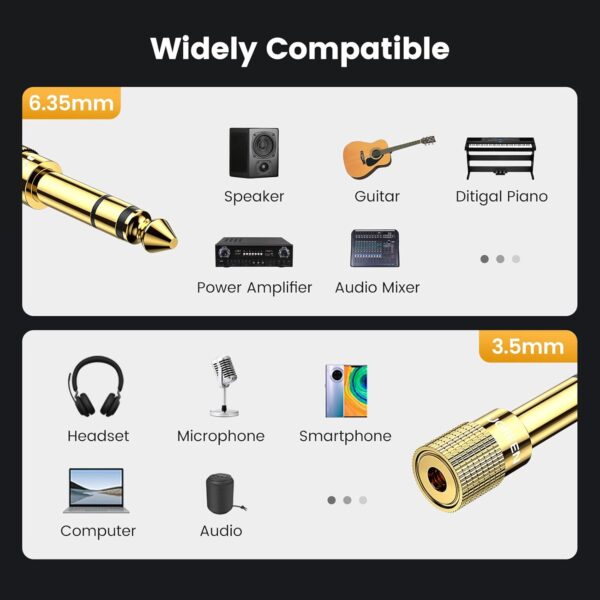 UGREEN 6.5mm Male to 3.5mm Female Audio Adapter – 20503 - Image 6