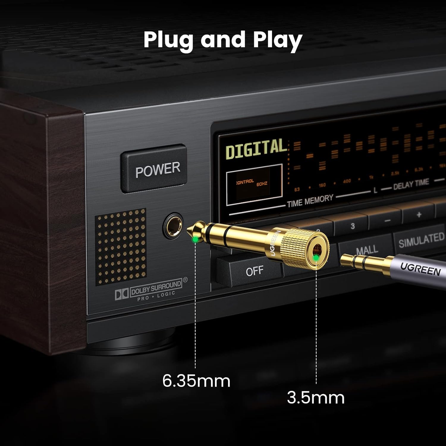 UGREEN 6.5mm Male to 3.5mm Female Audio Adapter – 20503 - Image 5