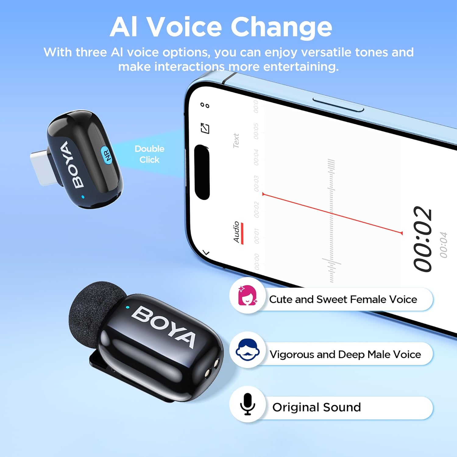 BOYA Mini 17 Type C Wireless Microphone - Image 6