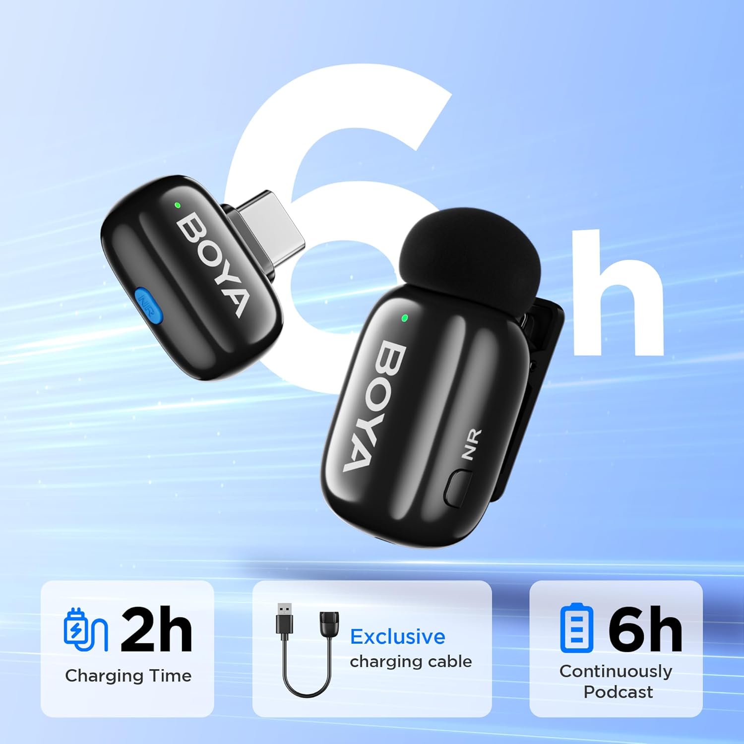 BOYA Mini 17 Type C Wireless Microphone - Image 3