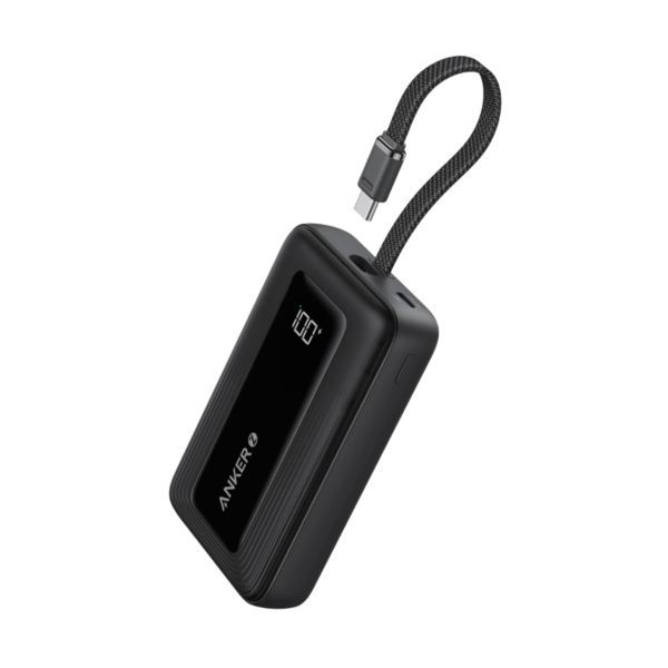 Anker Zolo Power Bank – 10,000mAh 30W with Built-in USB-C Cable