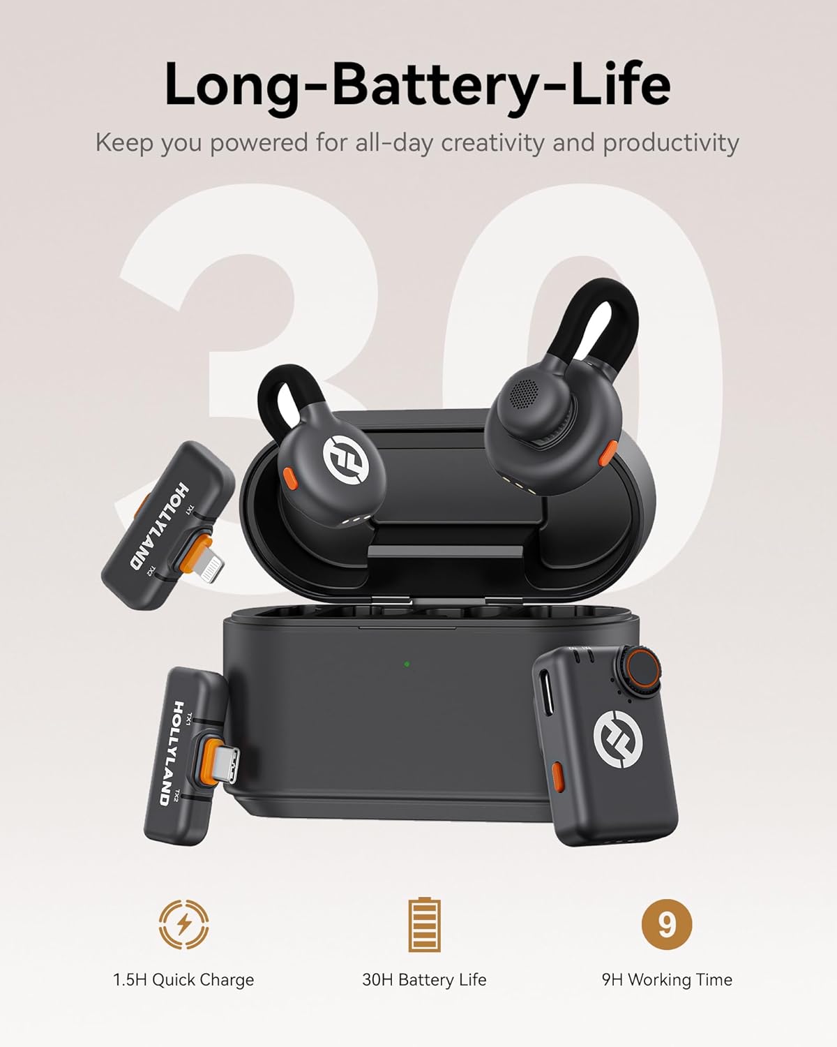 Hollyland Lark M2S Combo – Wireless Microphone System - Image 6