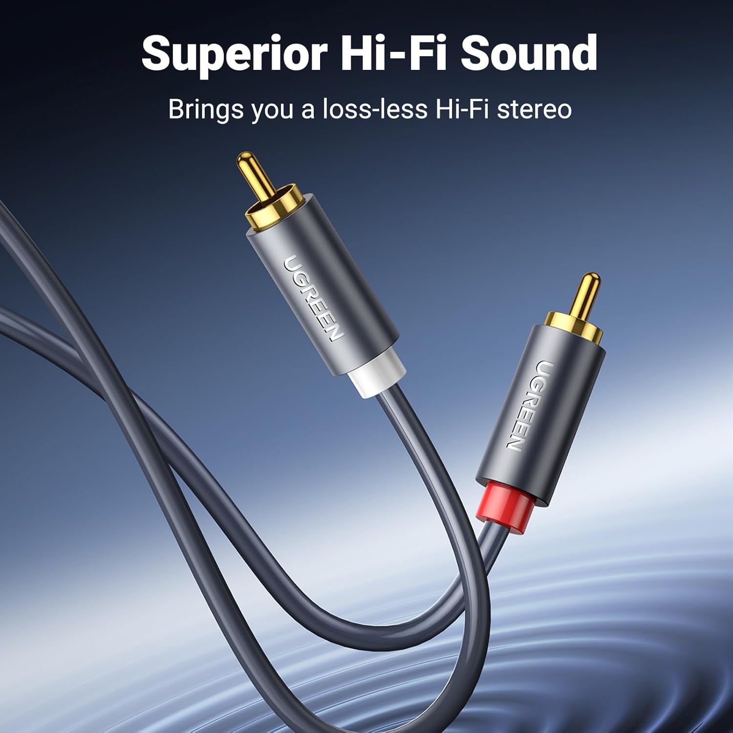 UGREEN 2RCA Male to 2RCA Male Audio Cable – 5m | AV104 - 10520 - Image 3