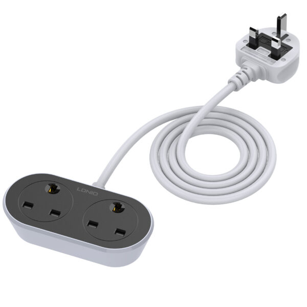 SC2018 Universal Extension Power Socket – 2 AC Outlets (5m Cable)