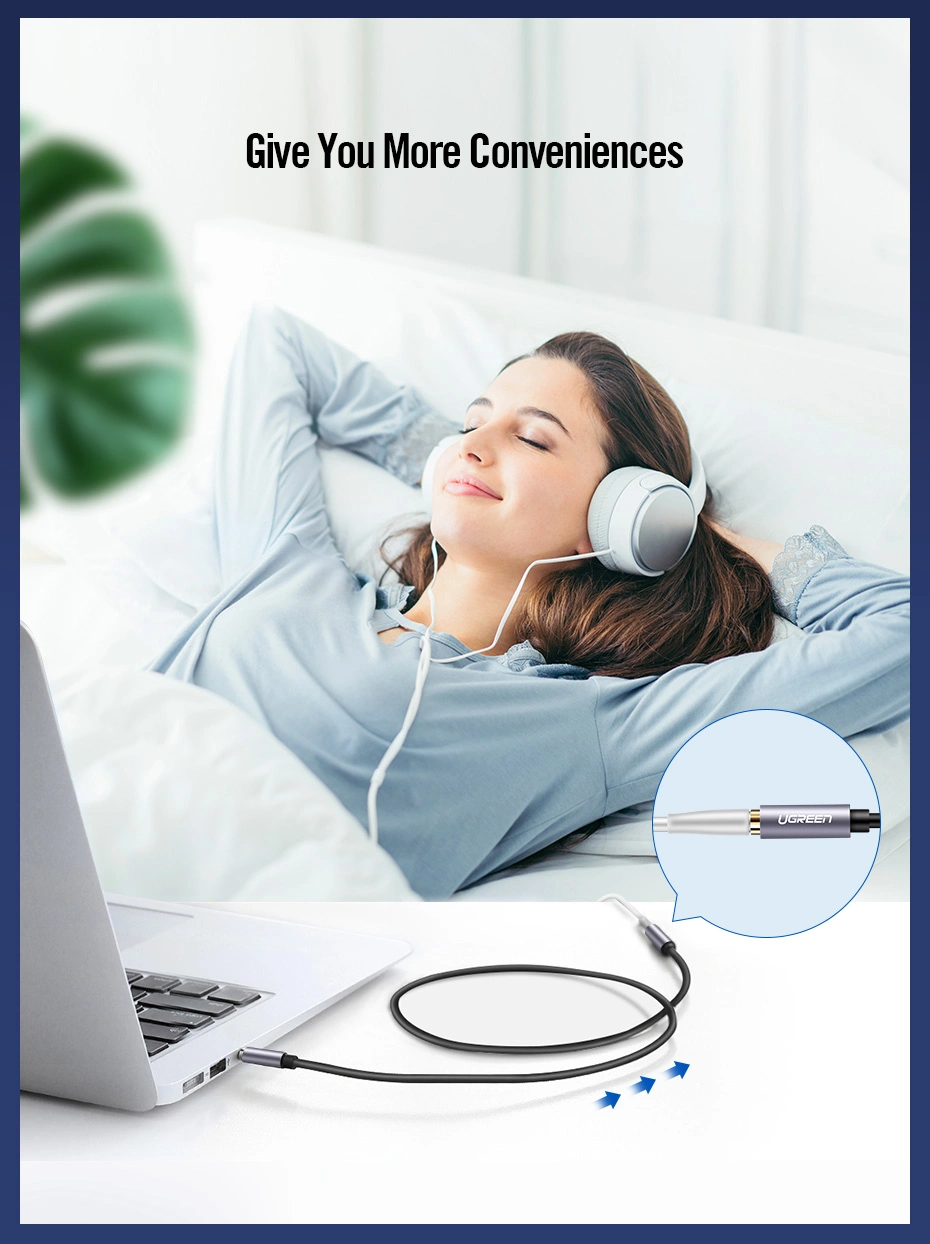 UGREEN 3.5mm Male to 3.5mm Female Extension Cable – 1.5m | AV118 - 10593 - Image 6