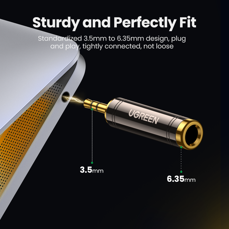 UGREEN 3.5mm Male to 6.35mm Female Adapter – AV168 - 60711 - Image 6