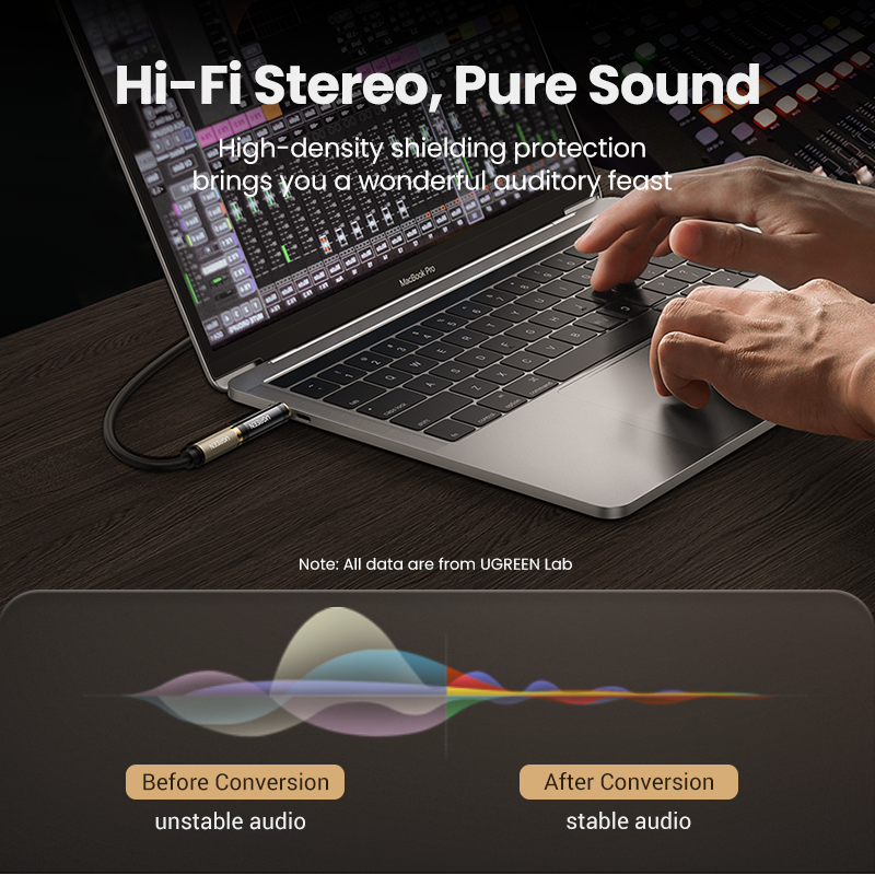 UGREEN 3.5mm Male to 6.35mm Female Adapter – AV168 - 60711 - Image 3