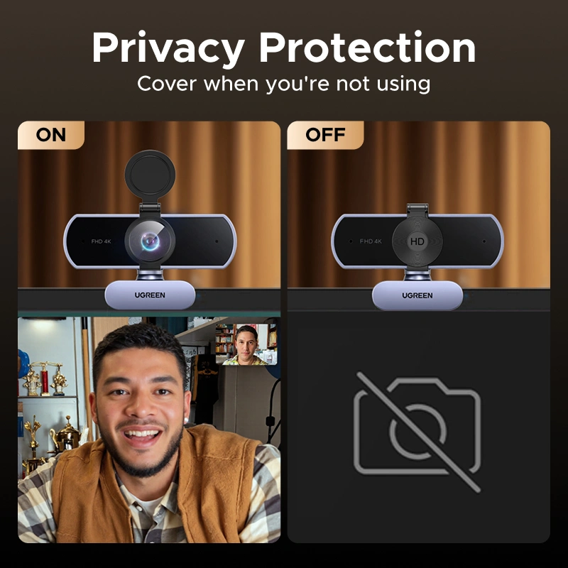 UGREEN 4K 30Hz USB Webcam with USB to Type-C Adapter – CM831 – 65381 - Image 5