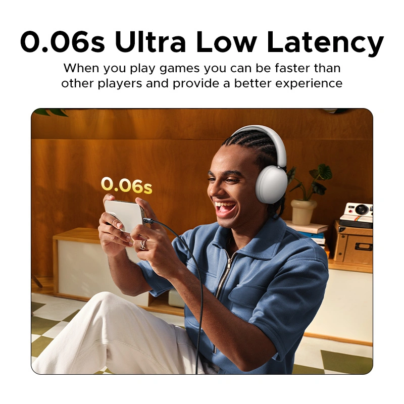 UGREEN Studio Max2 80Hrs Wireless Headphone Black – HP205 – 45018 - Image 8