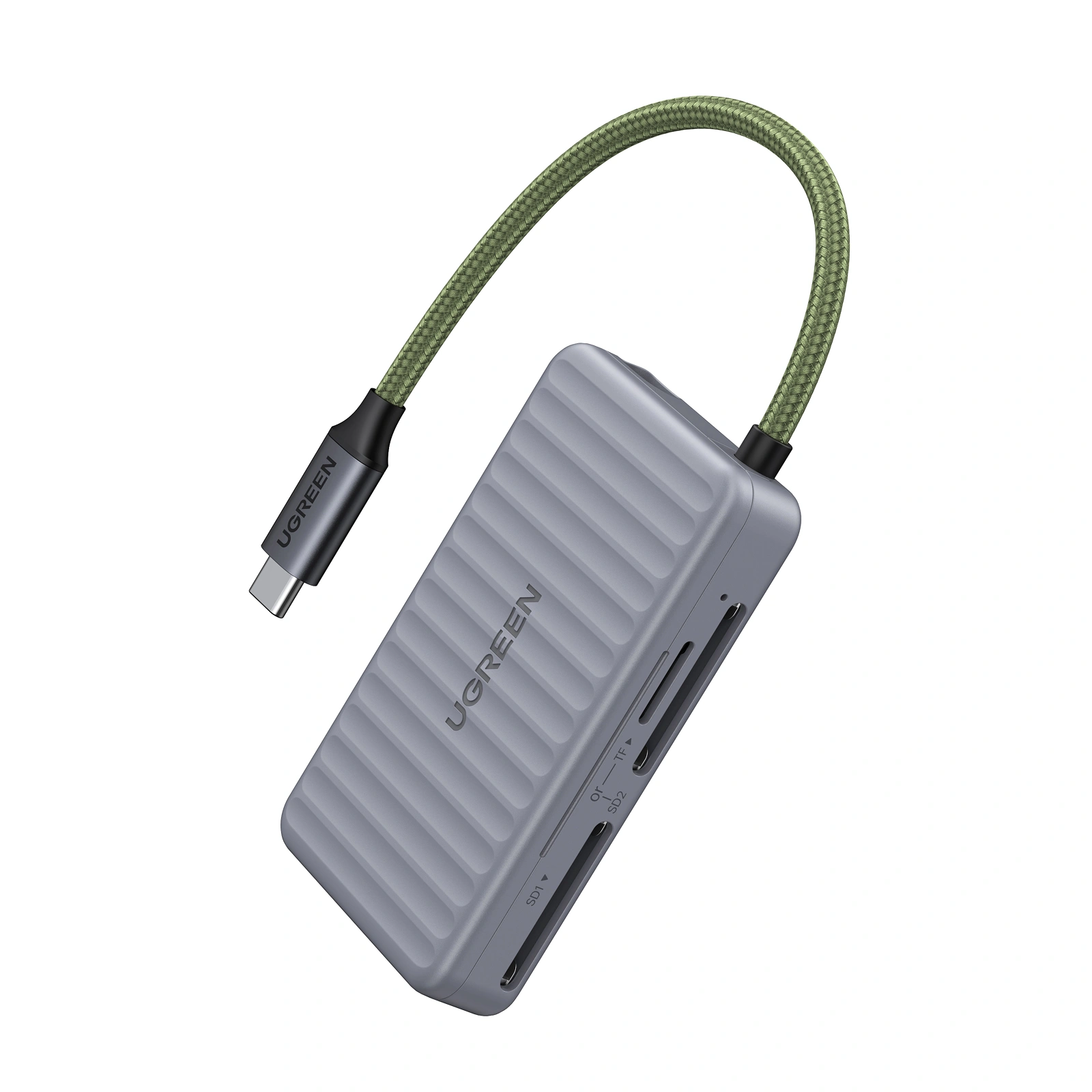 UGREEN Multifunction TF/SD Dual Card Reader Case – CM868-55886