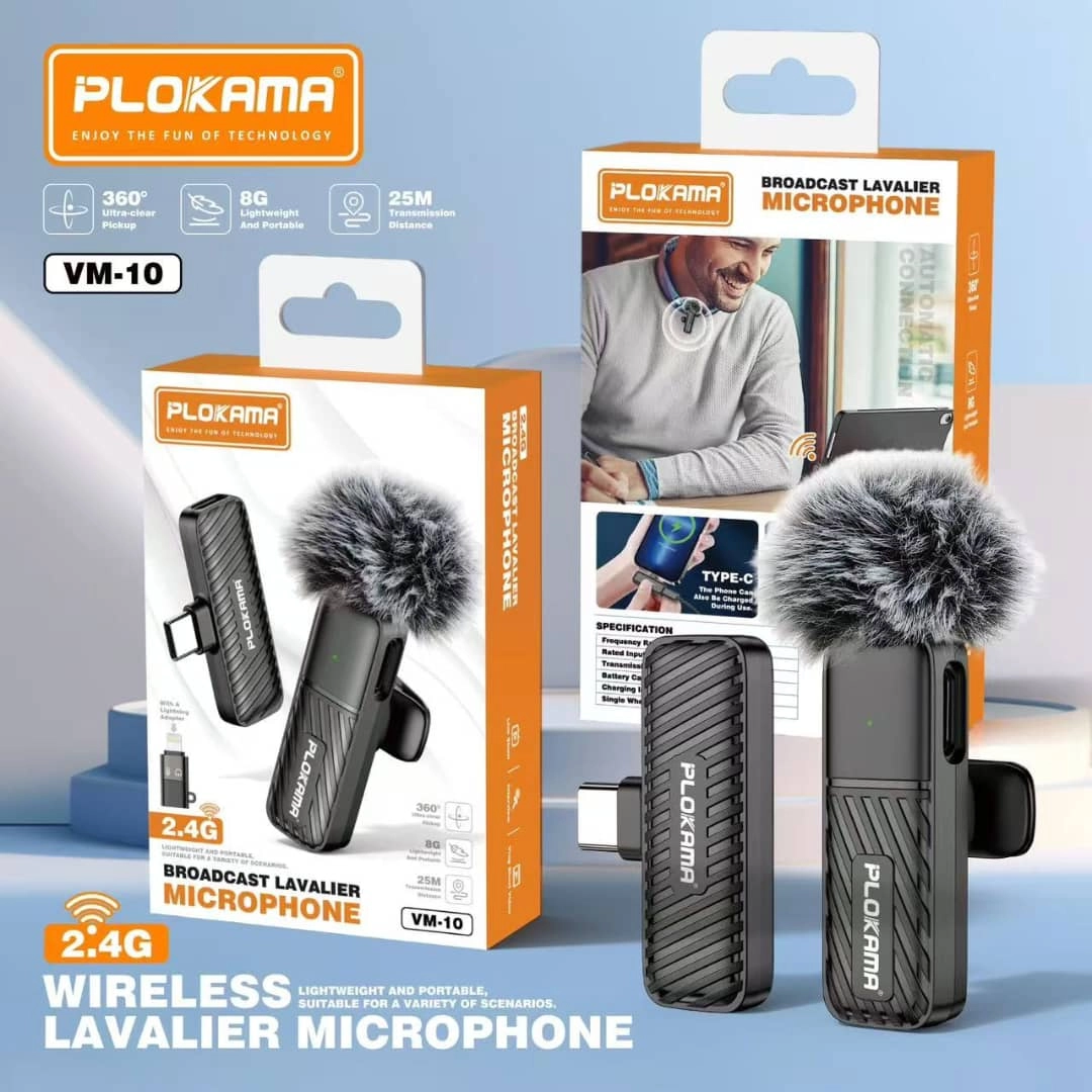 PLOKAMA VM-10 2.4G Wireless Lavalier Microphone - Image 2