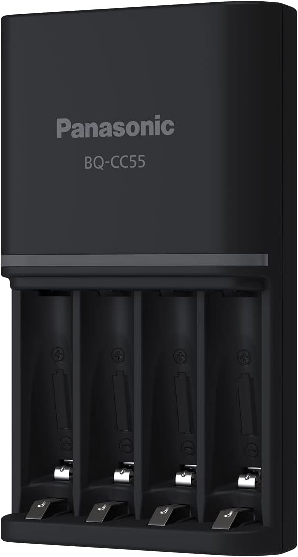 Panasonic Eneloop Pro K-KJ55HC40T5 Battery Charger with 4 × AA Rechargeable Batteries - Image 3