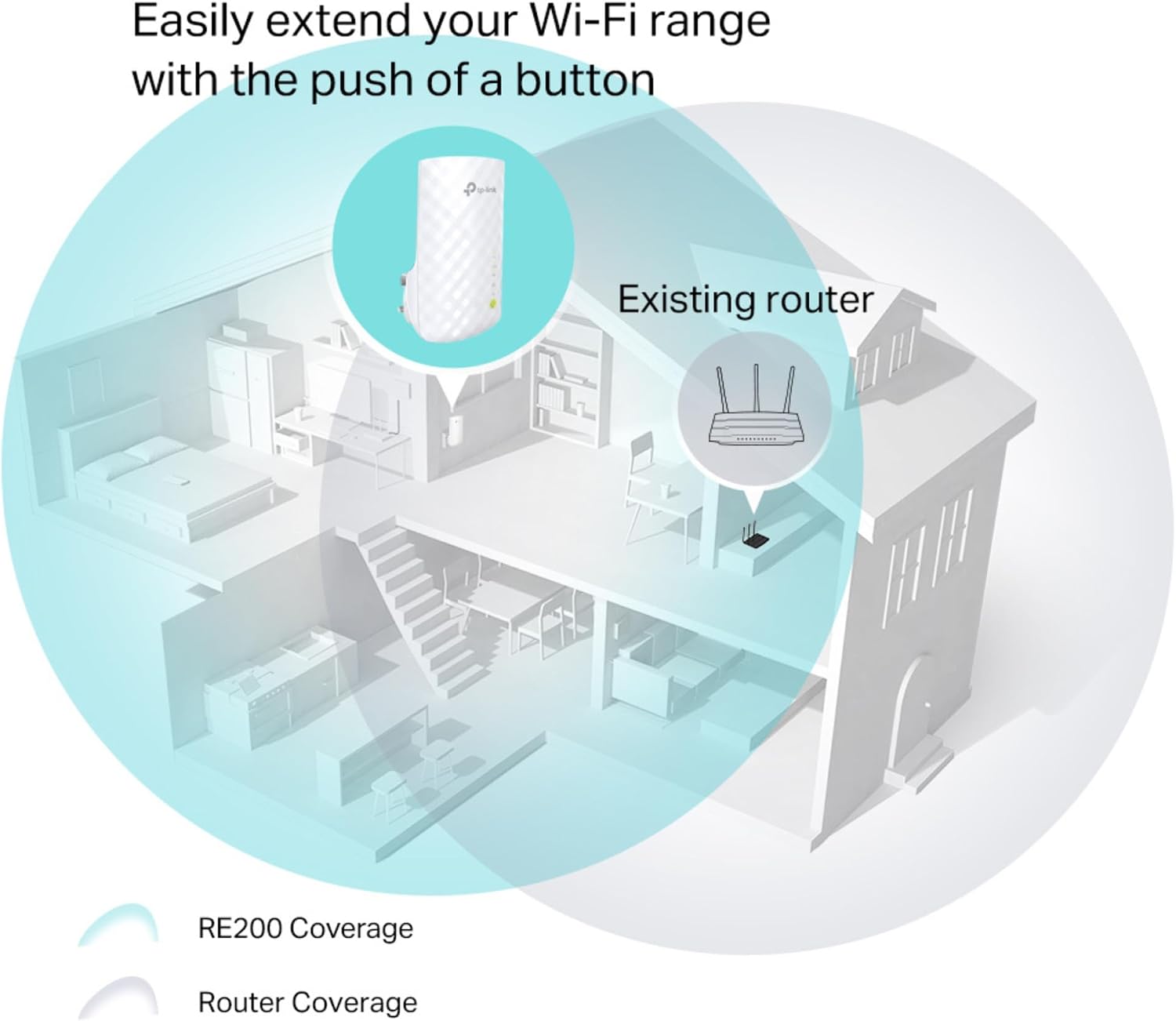 TP-Link RE200 AC750 Dual Band Wi-Fi Range Extender - Image 2