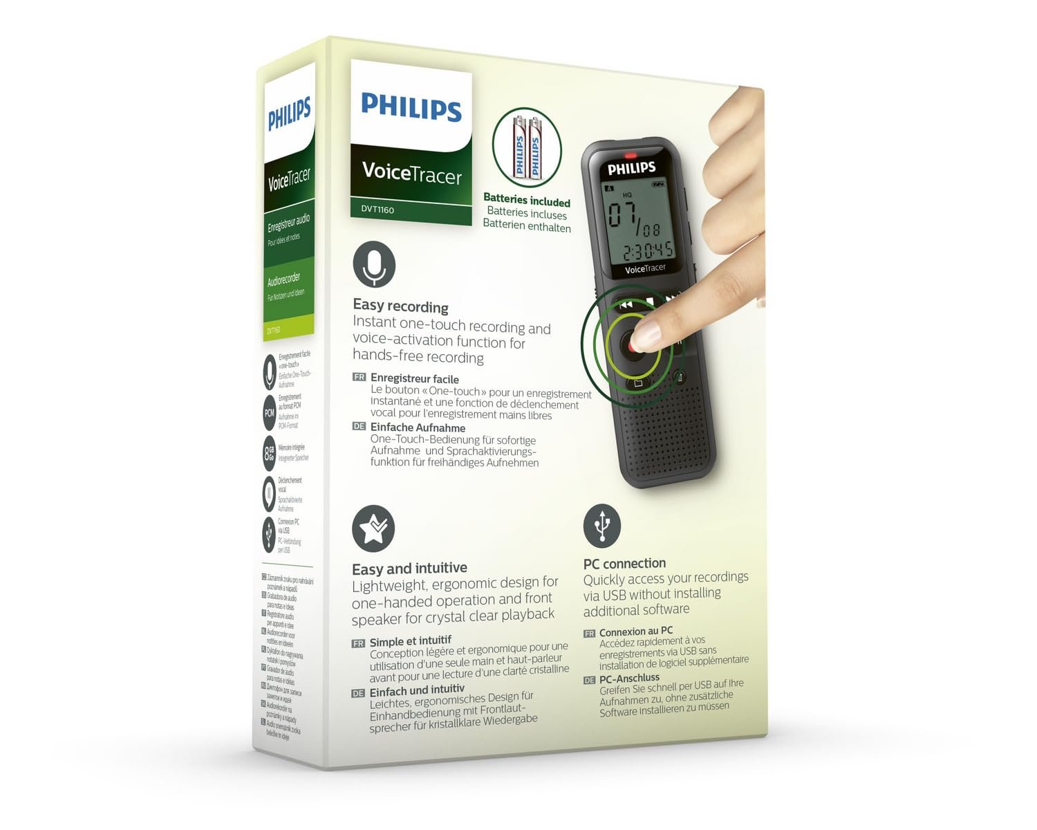 Philips VoiceTracer DVT1160 Digital Audio Recorder - Image 6