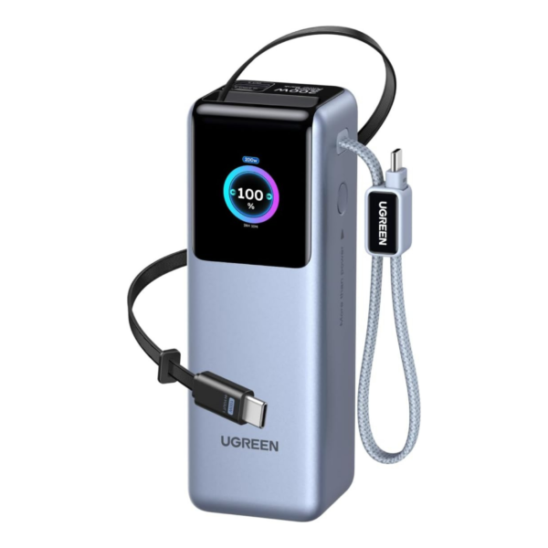 UGREEN 25000mAh 200W Nexode Pro Power Bank with Dual Built-in USB-C Cables – PB728 – 75702B