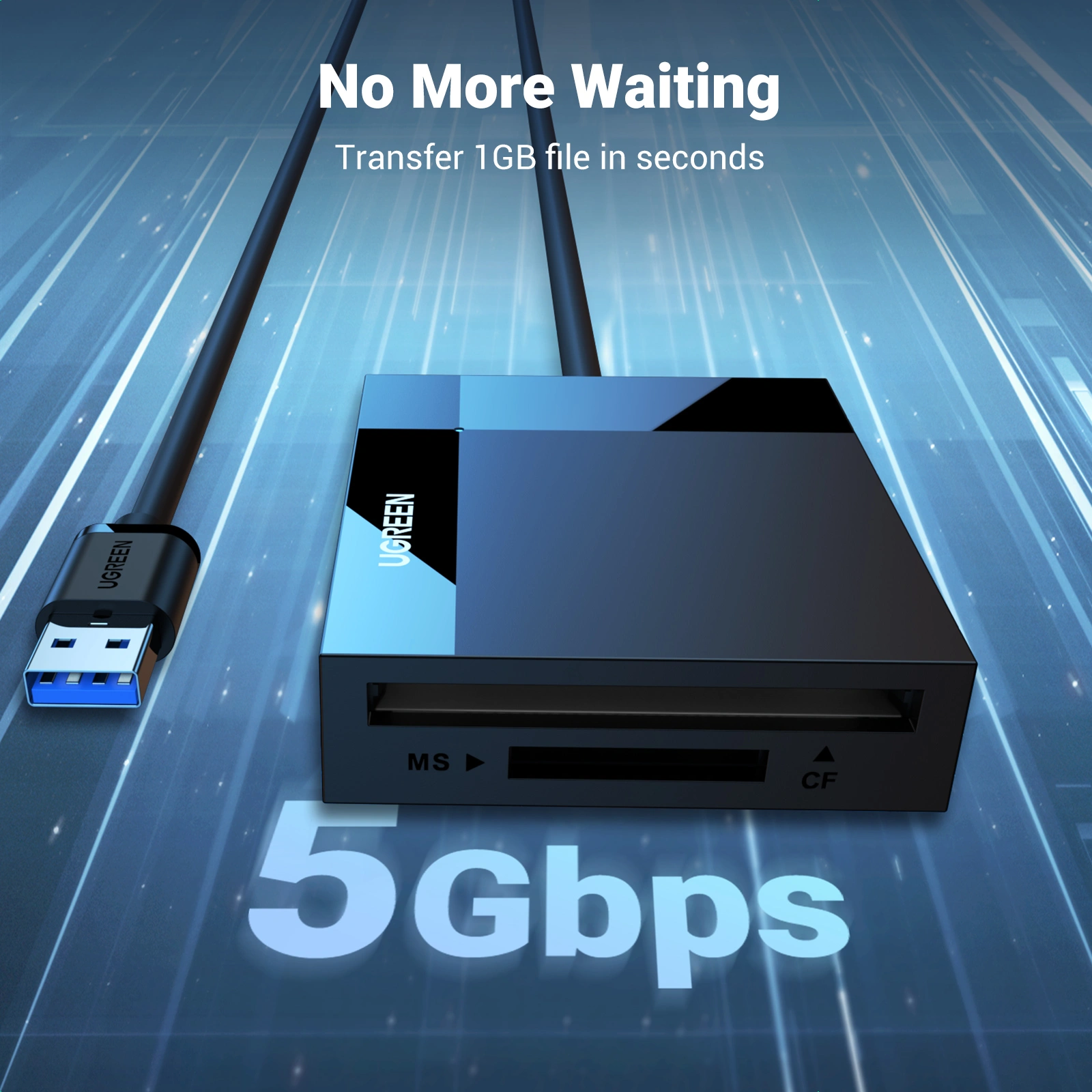 UGREEN 50cm USB 3.0 All-in-One Card Reader – CR125 – 30333 - Image 8